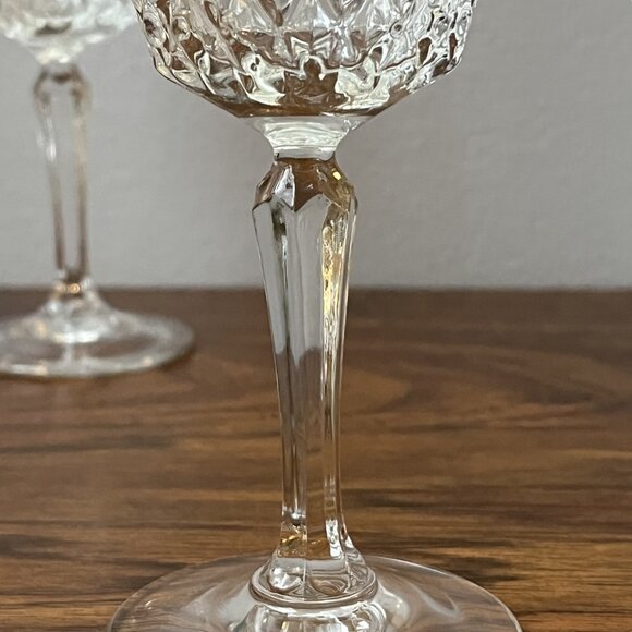 Cristal D'Arques Durand Longchamp Crystal Set of 3 Champagne Flutes Wine Glasses - Picture 4 of 9